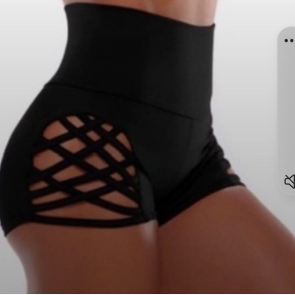 Bombshell Sportswear Black Spellbinding Shorts | S